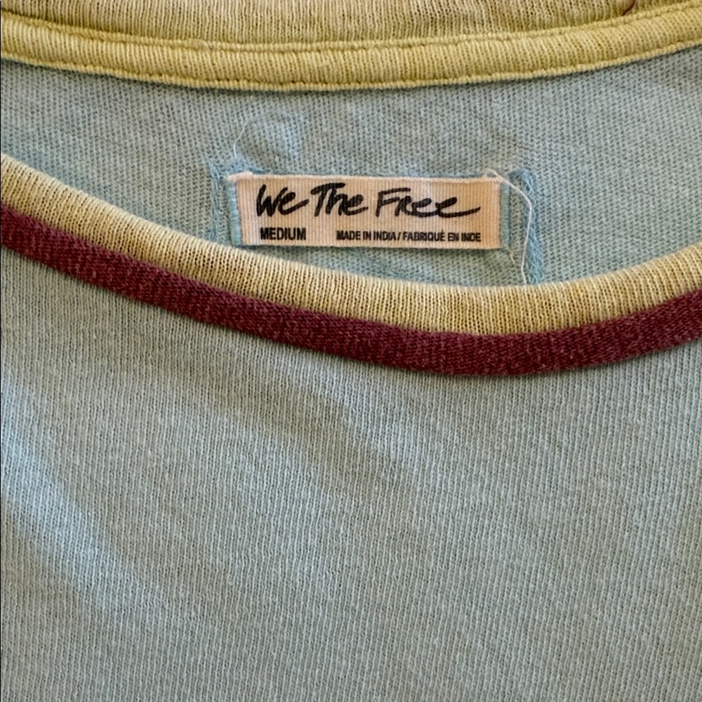 We The Free Light Blue Star Long Sleeve Tee - Picture 6 of 6